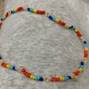 flower beaded choker